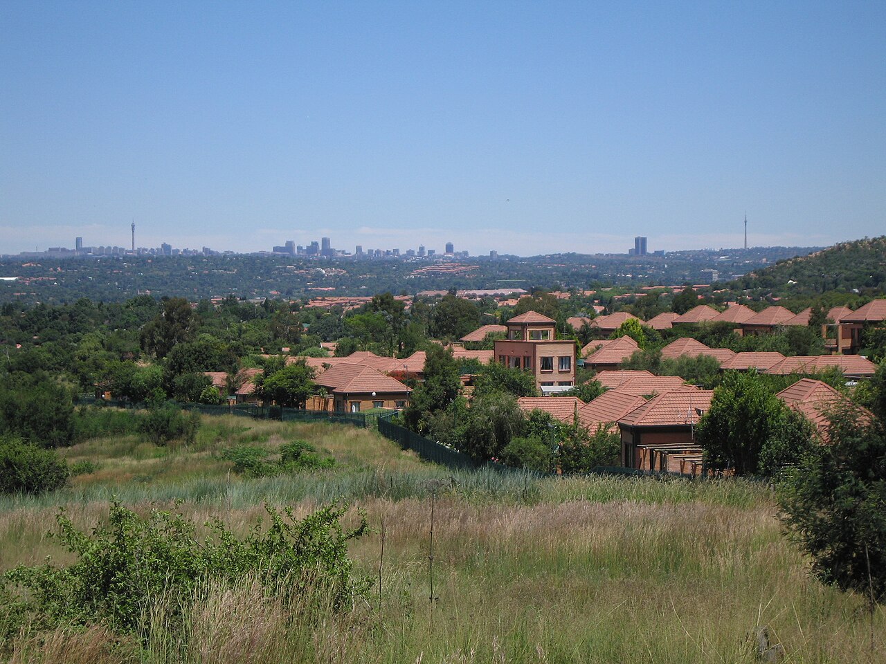 Randburg Gauteng - postal code 2032, city view
